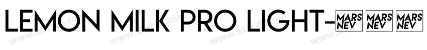 LEMON MILK Pro Light字体转换